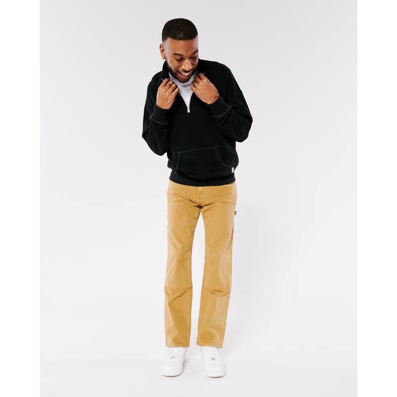 タイルを ホリスター スウェット トレーナー メンズ オーバーサイズ ハーフジップ スウェットシャツ 新作 アバクロ パーカー