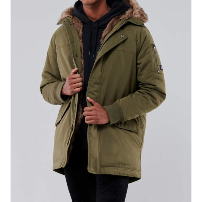 新しいスタイル ホリスター アウター ダウン ジャケット メンズ アバクロ ホリスター アバクロ 新作 Xs Xxl アウター ミリタリー フェイクファー裏地 メンズ コート パーカージャケット コート アウター