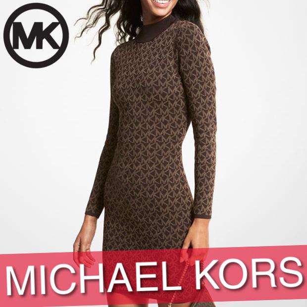 オンラインストア販促品 マイケルコース ワンピース ドレス ミニ ショート ロゴ ジャカード モックネック ドレス 新作 Mh180nv5kz 新作 新品 Www Superavila Com