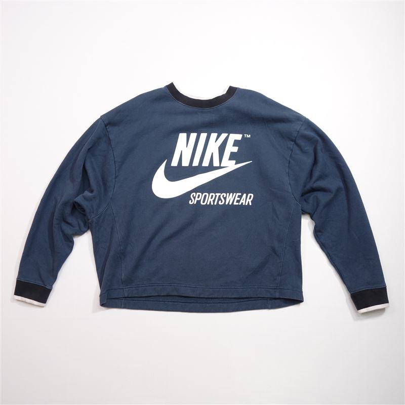 新色追加 NIKE ナイキ クロップド丈 ハーフジッププリントロゴ
