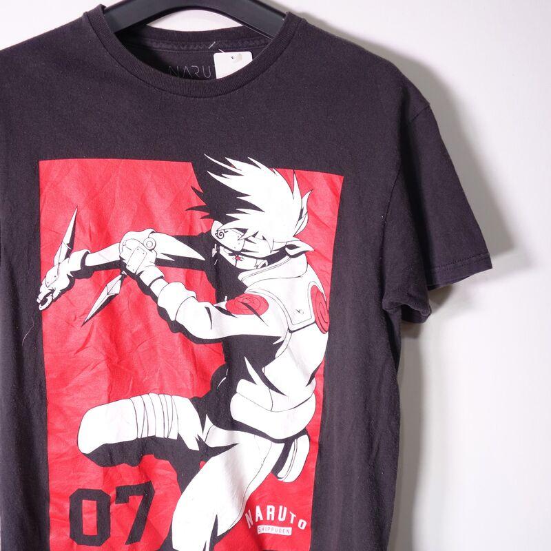 ナルト NARUTO はたけカカシ Tシャツ 半袖 メンズ S クルーネック