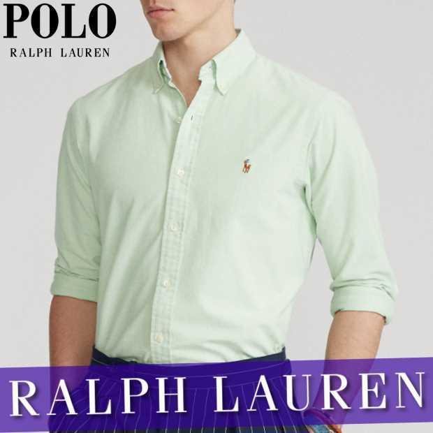 ポロ ラルフローレン 無地シャツ 長袖 メンズ スリム コットン オックスフォード 大放出セール Xs Xxl Rl 刺繍ロゴ 新作