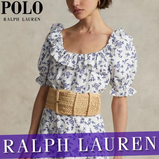 偉大な ポロ ラルフローレン ワンピース ドレス ミディ丈 ミモレ丈 レディース ウィメンズ 花柄 フローラル Vネック Rl 期間限定特価 Cbdsciencemag Com