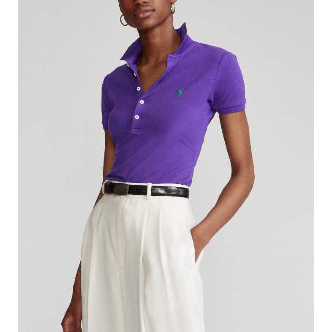 い出のひと時に とびきりのおしゃれを ウィメンズ レディース 半袖 ポロシャツ ラルフローレン ポロ 半袖 ロゴ レディース Tシャツ ポロシャツ ラルフローレン スリム Rl 新作 トップス Xs Xl 無地 刺繍ロゴ ストレッチ ポロシャツ