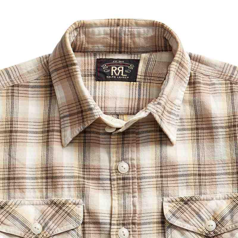 流行のアイテム RRL ダブルアールエル シャツ メンズ ツイル チェック