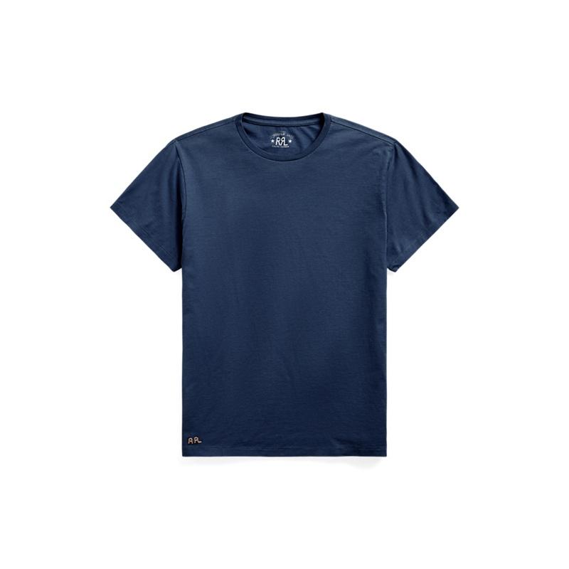 RRL ダブルアールエル メンズ ガーメントダイ クルーネック 丸首 T