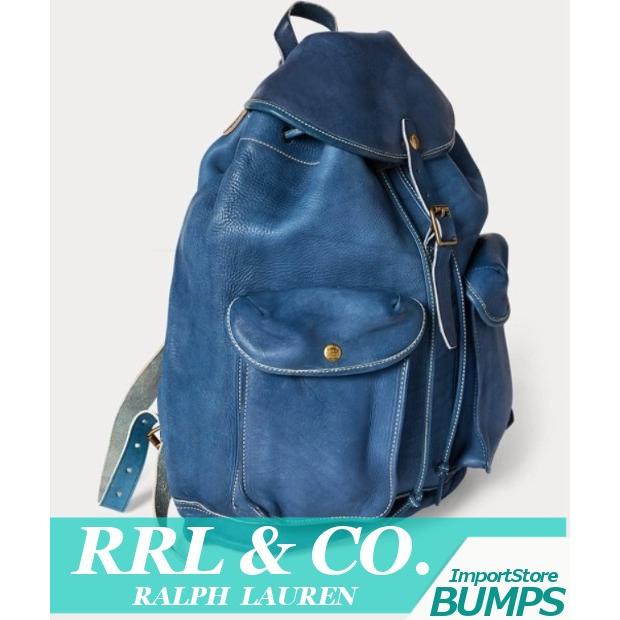 Rrl ダブルアールエル リュックサック バックパック デイバッグ メンズ レディース インディゴ レザー 本革 ラルフローレン 新作 Rrl6 Import Brand Bumps 通販 Yahoo ショッピング