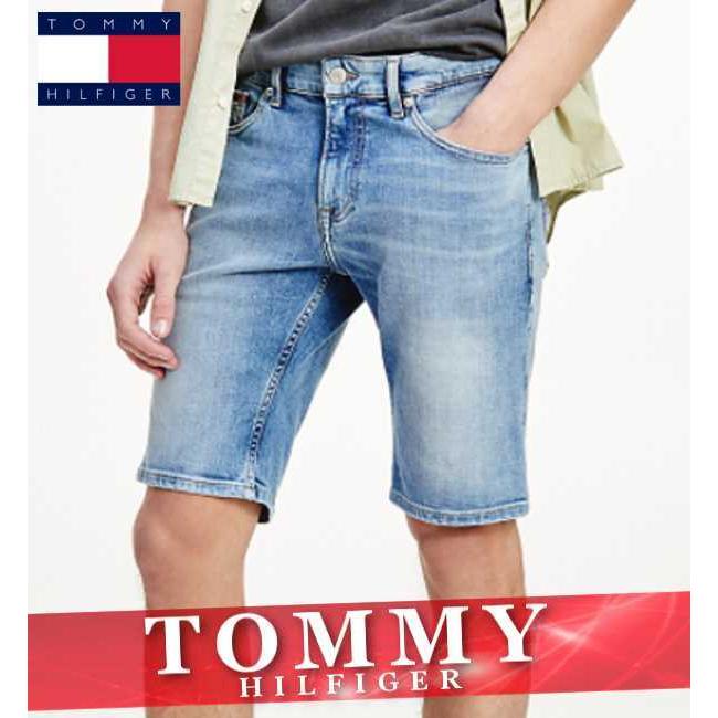 メーカー公式ショップ ショートパンツ トミーヒルフィガー 短パン ハーフパンツ ショート メンズ トミーヒルフィガー ハーフ Tommy 新作 半ズボン ボトムス ロゴ スリム メンズ ジーパン デニム ジーンズ 短パン ボトムス パンツ Dagl Tg
