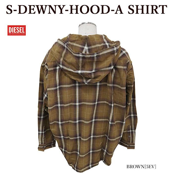 DIESEL（ディーゼル） 長袖シャツ A14638 0PITX S-DEWNY-HOOD-A SHIRT