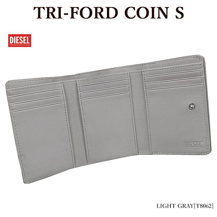 三つ折り財布 DIESEL ディーゼル X09661 P6361 TRI-FORD COIN S パンチング モノグラム レディース【並行輸入品】 ポイントアップ｜bumpstore｜02