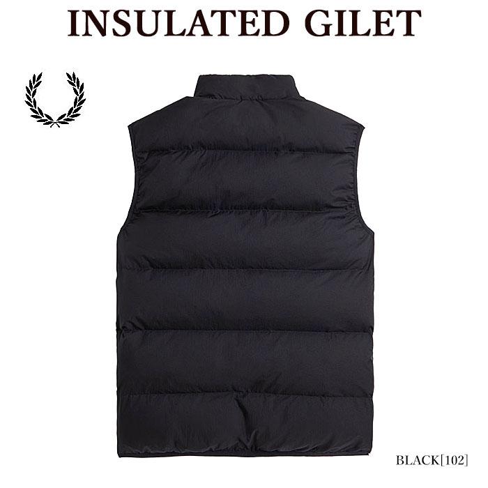 FRED PERRY フレッドペリー ブラック ダウンベスト 【公式通販】