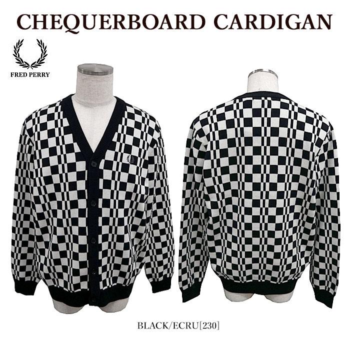 FRED PERRY フレッドペリー K4529 CHEQUERBOARD CARDIGAN カーディガン