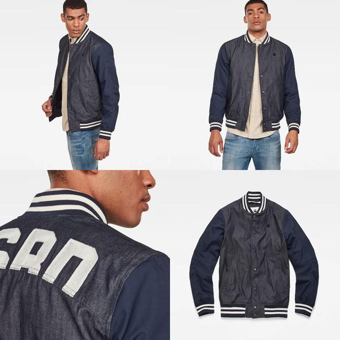 G-STAR RAW ジースターロウ D12971-5199 BOLT SPORTS BOMBER ジャケット スタジャン デニム メンズ｜bumpstore｜03