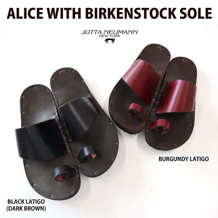 JUTTA NEUMANN ユッタニューマン ALICE WITH BIRKENSTOCK SOLE レザー 