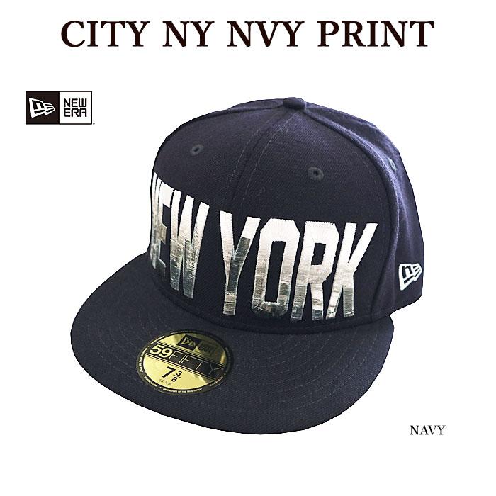 NEW ERA ニューエラ 11166318 CITY NY NVY PRINT キャップ 刺しゅう ベースボールキャップ メンズ レディース | NEW ERA