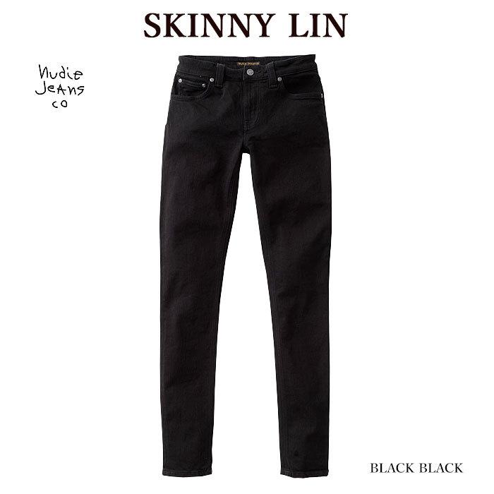 ［新品］NudieJeansブラックスキニーデニムW30L30 即購入OK Nudie Jeans（ヌーディージーンズ） 111539 L30 SKINNY LIN