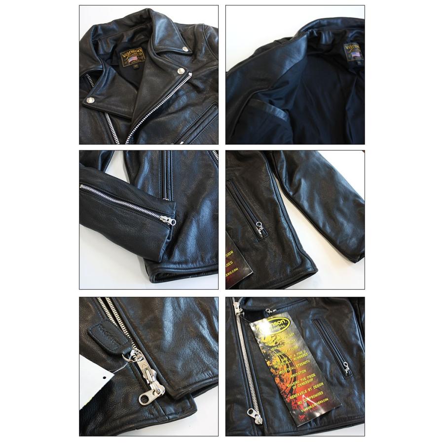 VANSONバンソン C2R DOUBLE RIDERS JACKET ダブルライダースジャケット メンズ【並行輸入品】｜bumpstore｜03