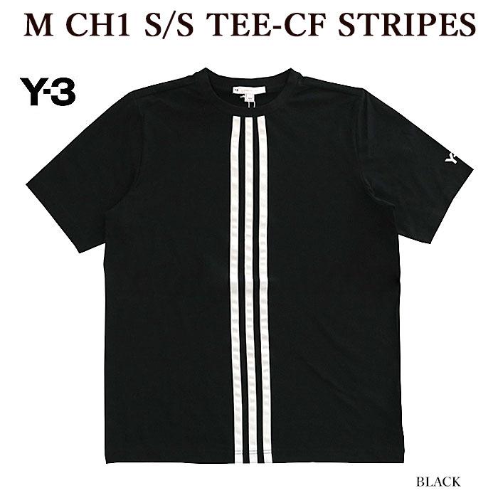 Y-3 半袖Tシャツ 2Y-3 ワイスリー HG6095 M CH1 S/S TEE-CF STRIPES 0 