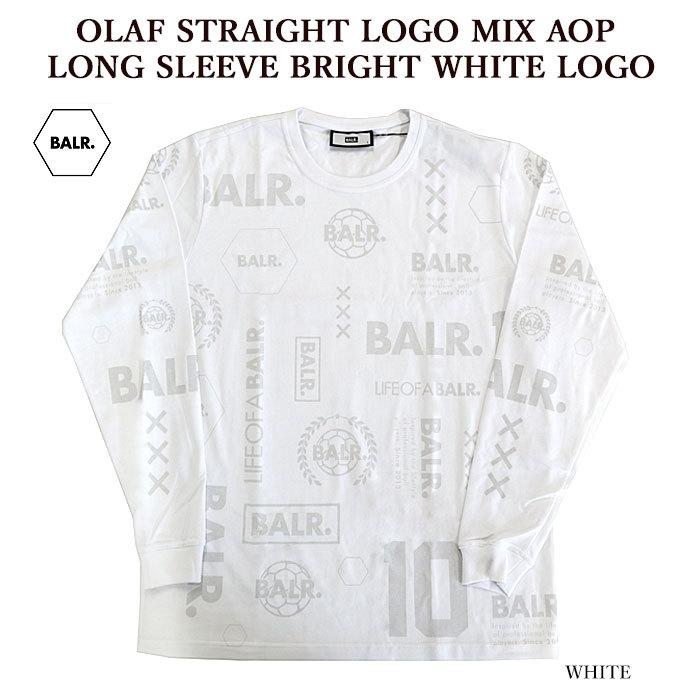BALR. ボーラー B1111 1007 OLAF STRAIGHT LOGO MIX AOP LONG SLEEVE