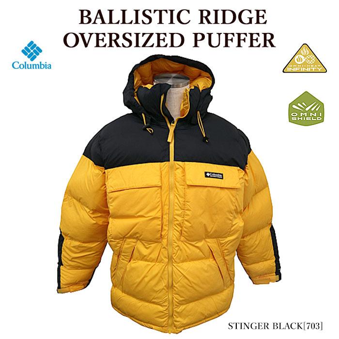 Columbia コロンビア WM4393 BALLISTIC RIDGE OVERSIZED PUFFER パファージャケット ダウンジャケット アウター メンズ レディース パファージャケット ダウンジャケット ファスナーポケット×2 BLACK