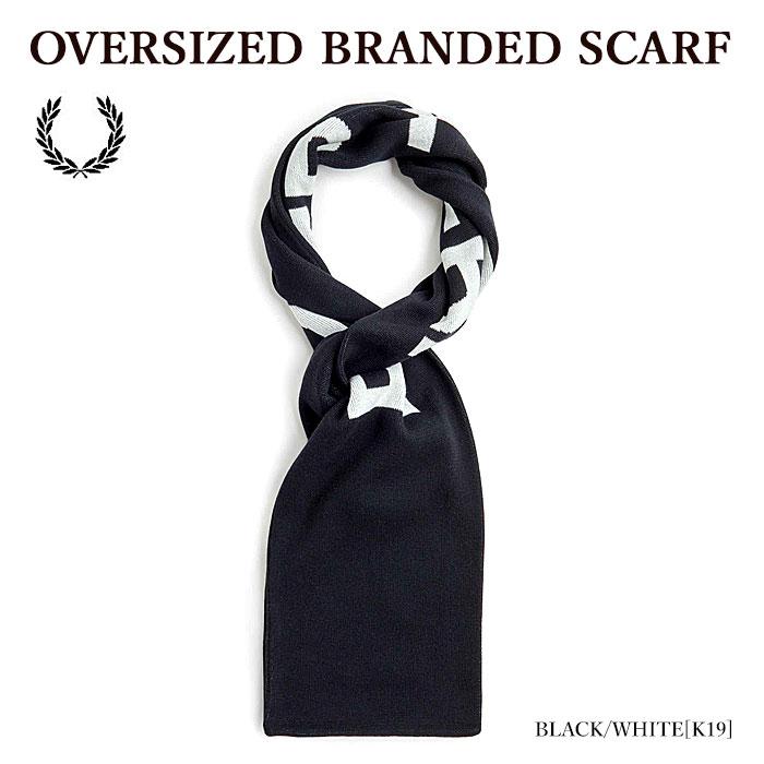 【店内全品ポイント5倍】マフラー FRED PERRY フレッドペリー C6142 OVERSIZED BRANDED SCARF ブランディング ロゴ メンズ レディース｜bumpstyle｜02