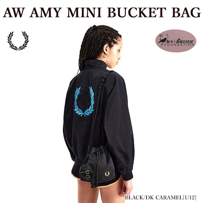 巾着バッグ FRED PERRY フレッドペリー L7285 AW AMY MINI BUCKET BAG ショルダーバッグ レディース｜bumpstyle｜02