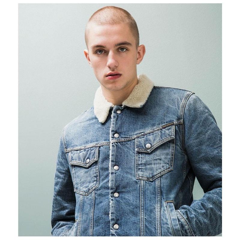 Nudie Jeans ヌーディージーンズ デニムボアジャケット Lenny Favourite Shade メンズ Nj 9f B M P 通販 Yahoo ショッピング