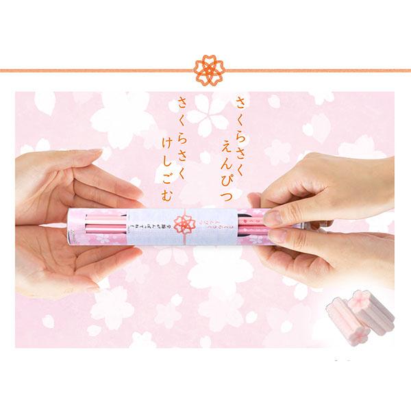 サンスター文具 【5セットまでメール便OK】 さくらさくえんぴつ [HB] 2