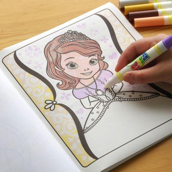 サンスター文具 うきうきぬりえ カラーワンダー ディズニー Dcちいさなプリンセス ソフィア ぬりえシート a うきうきペン 18枚 5本のセット 店内全品対象