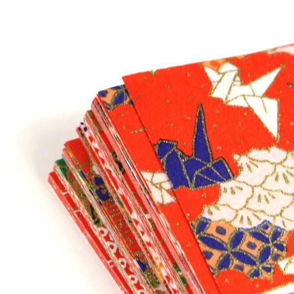 ネコポス対応 トーヨー 和紙千代紙 7 5 8柄 各10枚 期間限定で特別価格 80枚入り 7 5cm 7 5cm 和柄 おりがみ 0105 かわいい 鶴の折り方付き 折り鶴 折り紙