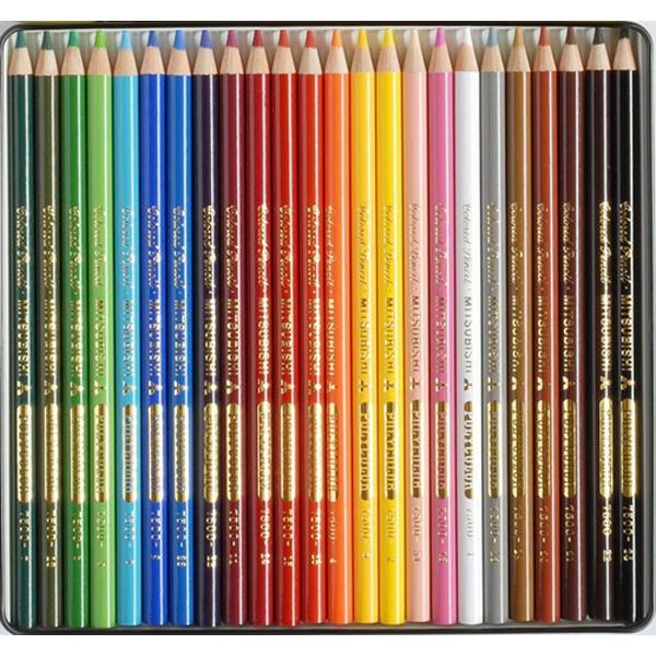 1個のみメール便OK】三菱鉛筆 ポリカラー No.7500 [24色セット] 色鉛筆