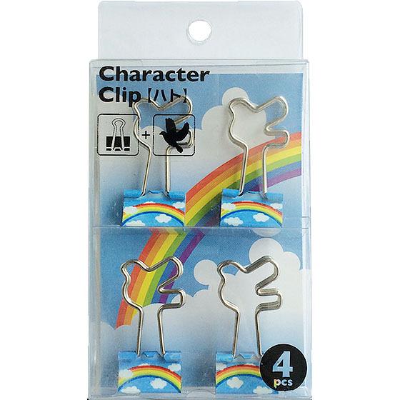 ネコポス対応 サンケーキコム キャラクタークリップ ダブルクリップ ハト 夏虹かけ 挟口19mm 4個入 Dc Ht4 ぶんぶん文具屋さん Yahoo 店 通販 Yahoo ショッピング