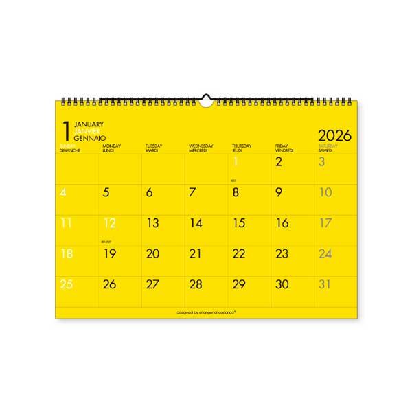 エトランジェ ディ コスタリカ 2026年カレンダー A3壁掛 カラー [412×297mm] 令和8年 壁掛けカレンダー 新日本カレンダー EDC-4724