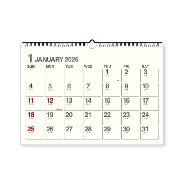 エトランジェ ディ コスタリカ 2026年カレンダー A4壁掛 アイボリー