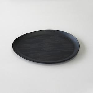 トレイ/アンニュイなたまご型 egg Sサイズ カラーはシックな風合いの黒 タマゴをイメージした緩やかな曲線が心に優しいトレイ BUNACO/ブナコ | BUNACO
