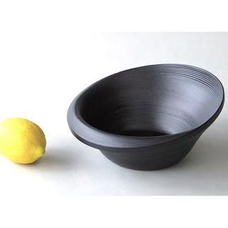 ボウル/BUNACOオリジナル #167 orbit（black/受注製造） ブナコならではの楕円型の優しいフォルムで空間をお洒落に　ギフト・プレゼントに | BUNACO