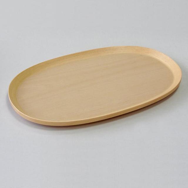 トレイ-S オーソドックスなオーバル型の優しいフォルム どんなシチュエーションでも食卓をお洒落に演出 ナチュラル 5229 BUNACO/ブナコ | BUNACO | 01