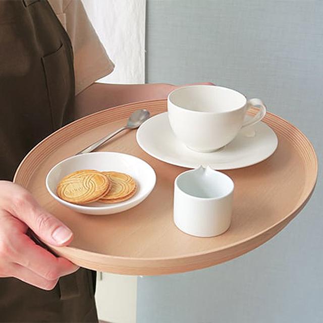 トレイ-S オーソドックスなオーバル型の優しいフォルム どんなシチュエーションでも食卓をお洒落に演出 ナチュラル 5229 BUNACO/ブナコ | BUNACO | 03