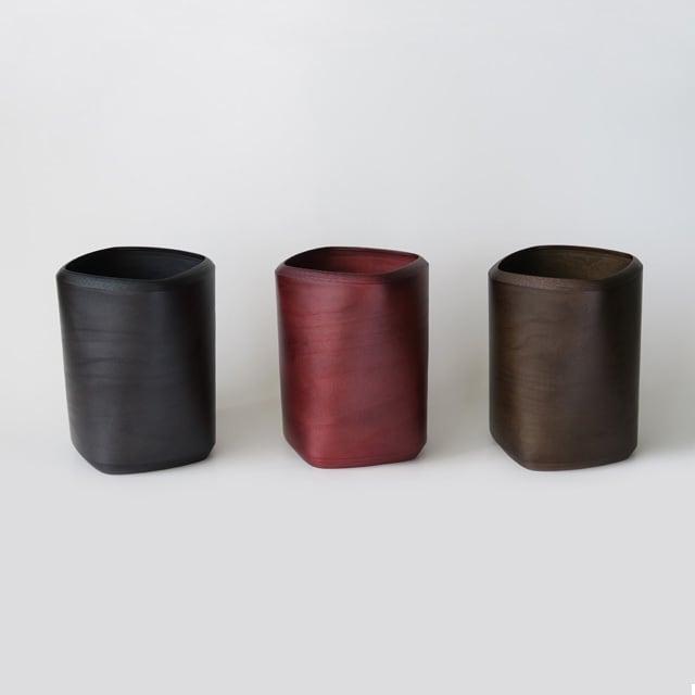 ブナコ ダストボックスTwist3・L 四角柱をひねったブナコの製法が生み出した独特のフォルム ゴミ箱専用インナー付きで清潔（4colors）3%OFF BUNACO_5