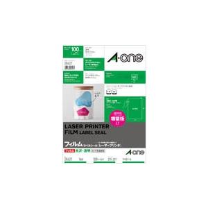 エーワン レーザープリンタ用ラベルシール 光沢フィルム・透明