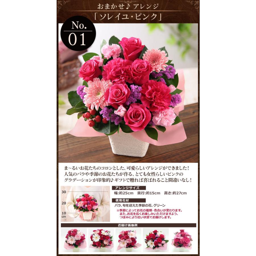 花 誕生日 プレゼント ギフト あすつく 14時まで おまかせアレンジメント Sサイズ 送料無料 クリスマス 生花 お花 女性 バラ ユリ バルーン お祝い Usual 002 Bunbun Bee 通販 Yahoo ショッピング