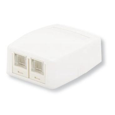 PANDUIT CAT6 2個口 スプリングシャッター付ローゼットキット JOQ2H600