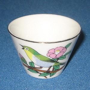 浅口おちょこ（白地に花メジロ） : 文鳥屋 - 通販 - Yahoo