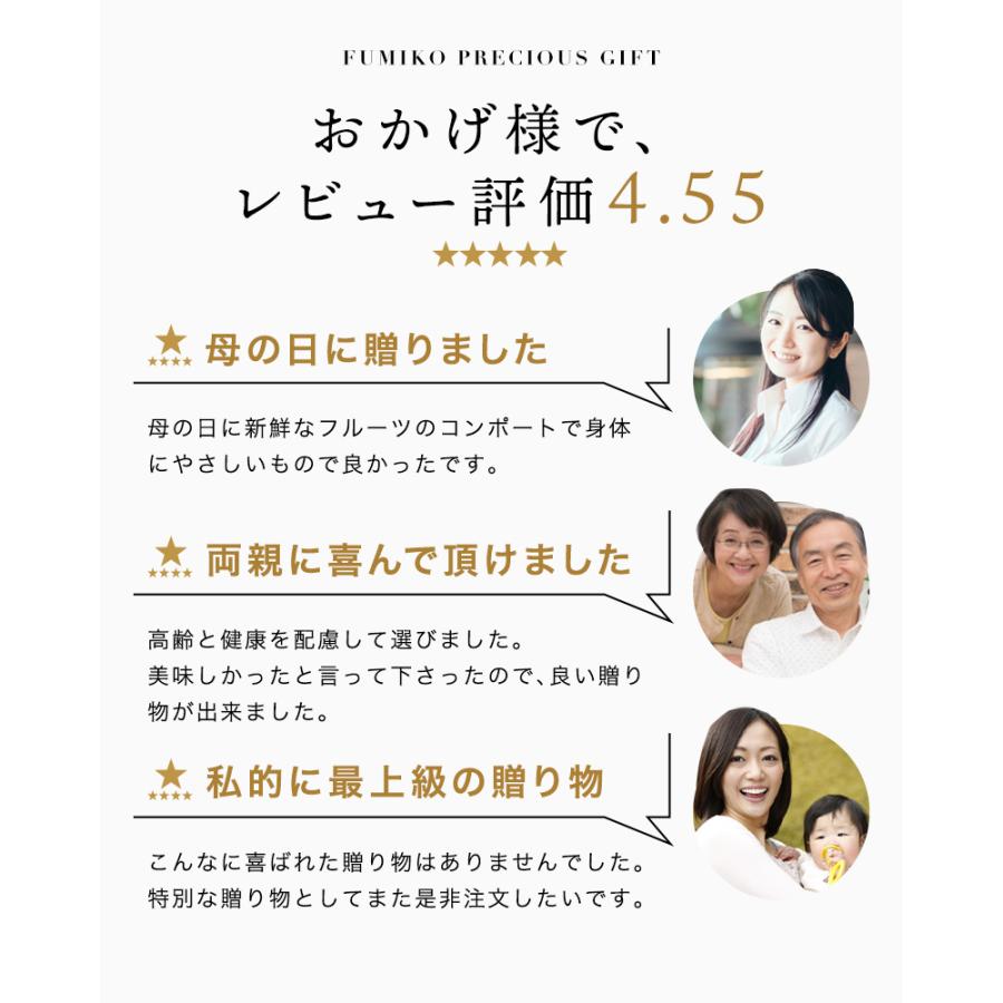 ホワイトデー 2026 冬ギフト プレゼント ギフト  フルーツゼリー スイーツ  内祝 誕生日プレゼント 果実の宝石箱 フルーツコンポート 3本セット |  | 17