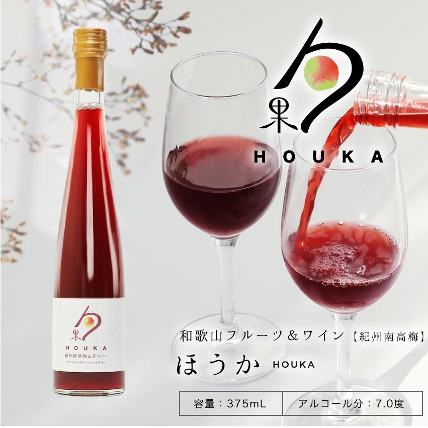 内祝 プチギフト 紀州南高梅＆赤ワイン (和歌山フルーツワイン) 375ml