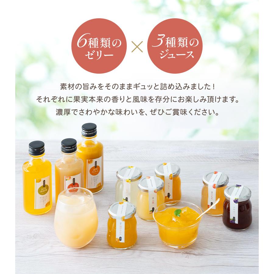 プレゼント ギフト フルーツ スイーツ ふみこ農園 ゼリー 詰合せ 果実のしずく(Ｄ) みかん 白桃 レモン マンゴー アサイー すもも
