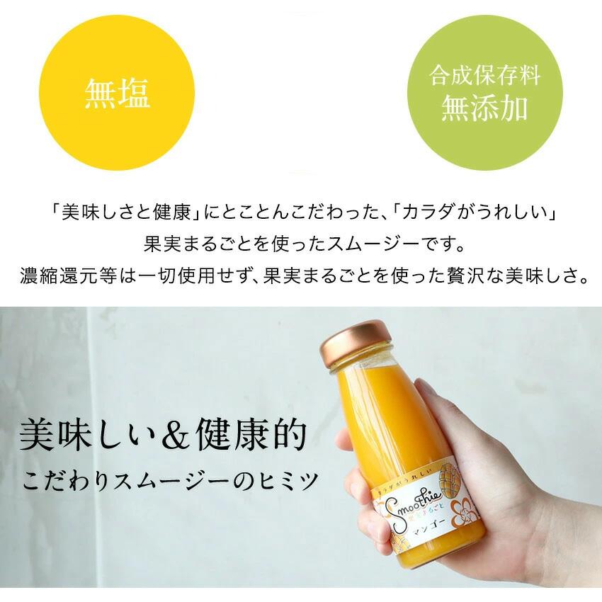 父の日 プレゼント スイーツ ギフト  2024  果実まるごと！フルーツスムージー6本セット 内祝 健康飲料 誕生日プレゼント 内祝い (fy4)｜bundara｜05