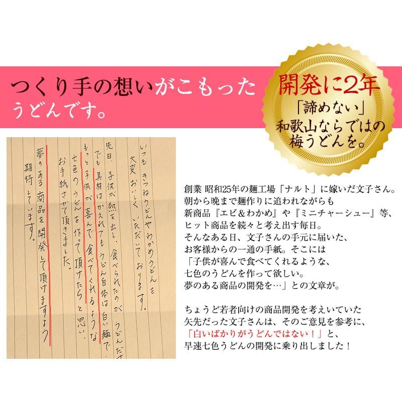 母の日 プチギフト 手みやげにも！紀州冷し 梅うどん 4食めんつゆ付 冷しうどん、かけうどんのつゆが選べます！ 全国送料無料！ |  | 07