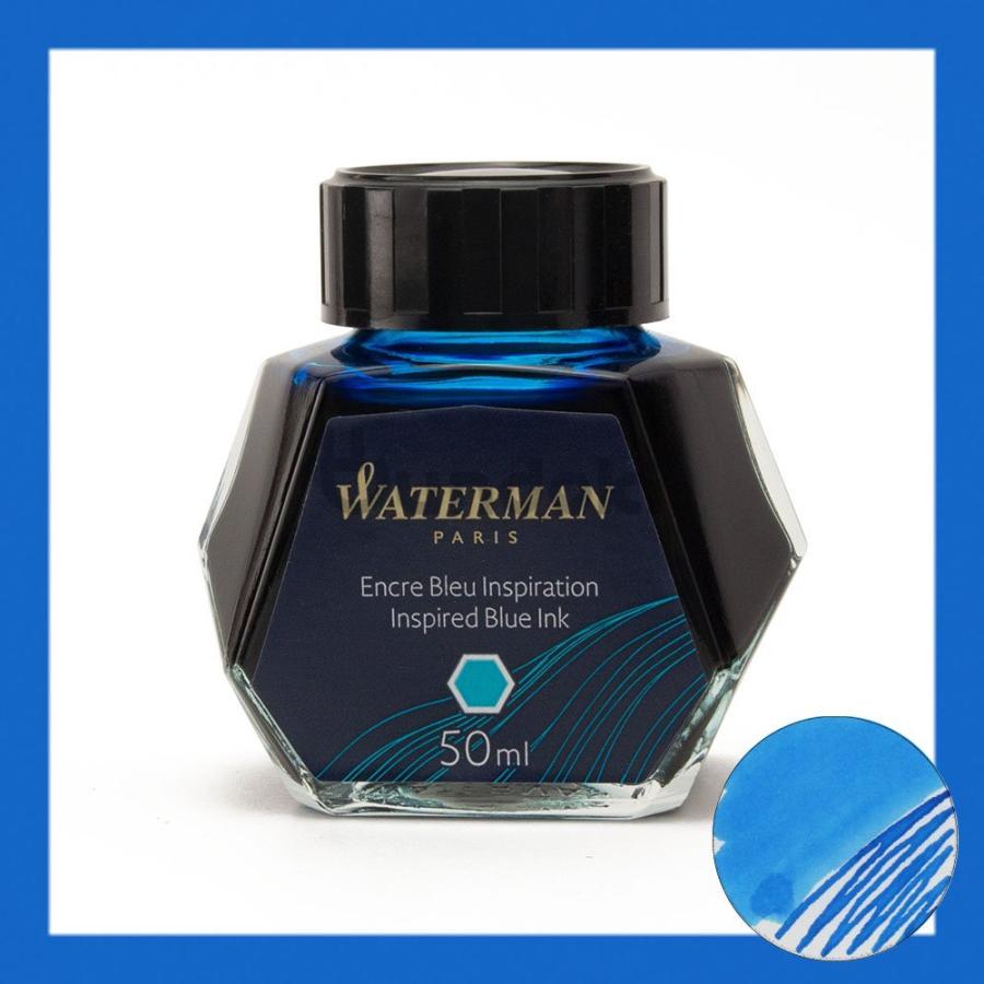 WATERMAN（ウォーターマン） ボトルインク (SOUTH SEA BLUE/ターコイズ