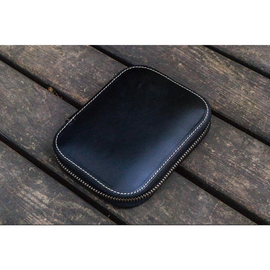 Galen Leather ガレンレザー レザーラウンドジップ10本差しペンケース